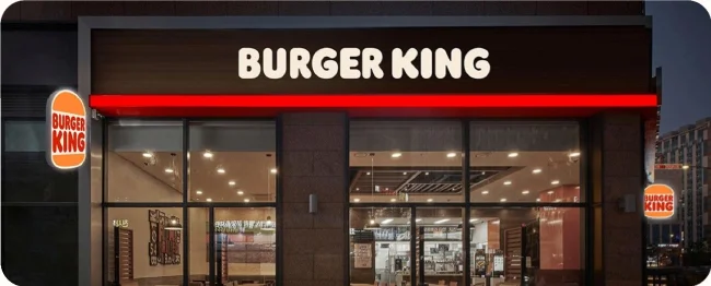 한국의 어느 버거킹 매장 외관 이미지
