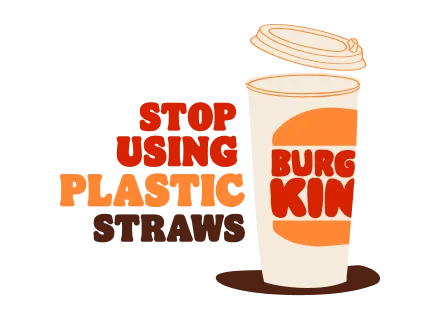 STOP USING PLASTIC STRAWS