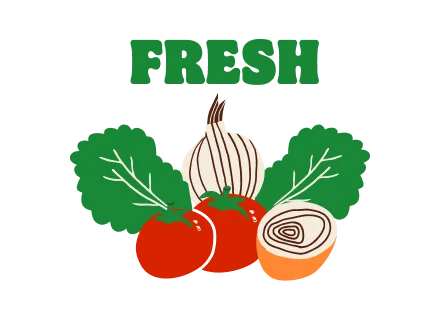 FRESH. 야채 그림 이미지